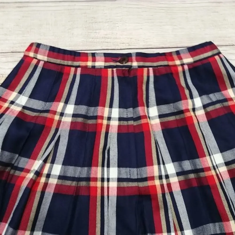 Pendleton Plaid Pleated Skirt‎